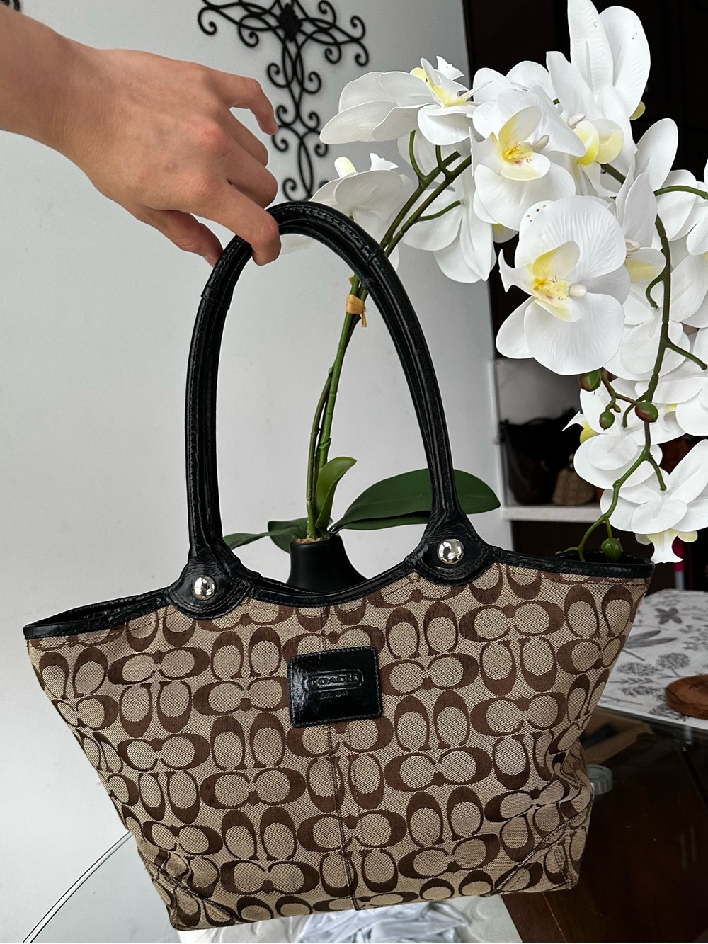 Coach Signature Bleecker Tote Bag